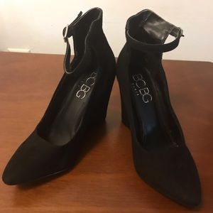 BCBG Suede Wedge Heel